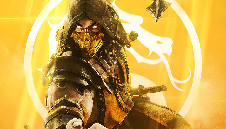 Mortal Kombat 11 Scorpion character Official art licensed for promotional materials